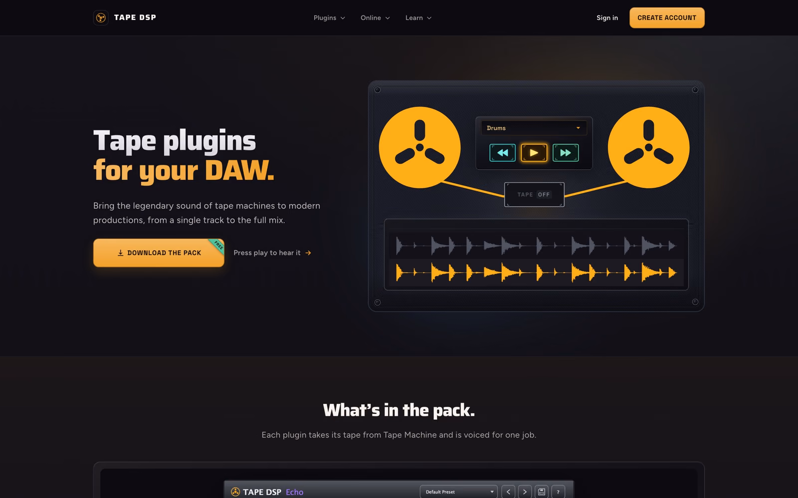 Tape DSP website